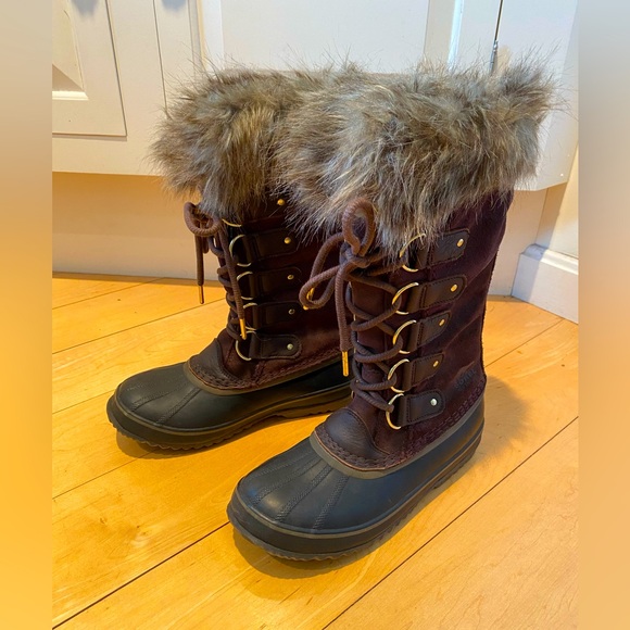 Sorel ‘Joan of Arctic’ Snow/Winter Boots, Brown, Women’s Size 8, NEW - Picture 1 of 10